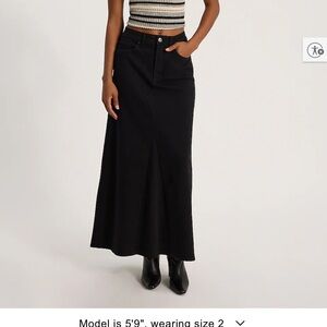 Express Black Maxi Skirt